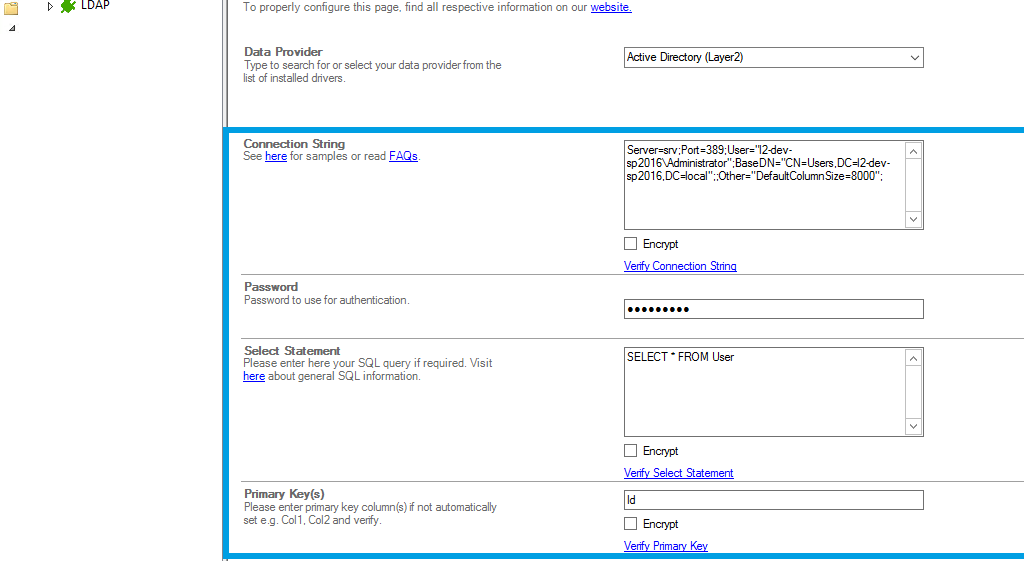 Step 2.5 Active Directory integration connection string setup.png