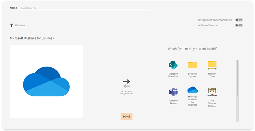 Sync OneDrive with a file system