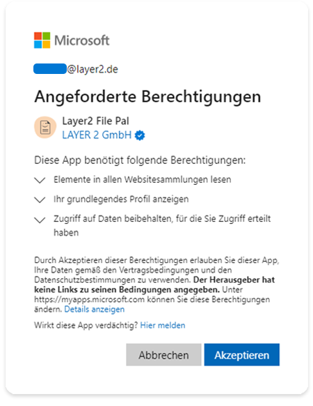 Step 5 Consent screen 1